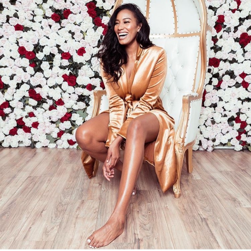 Last one: Gold Velvet Belted Trench Coat